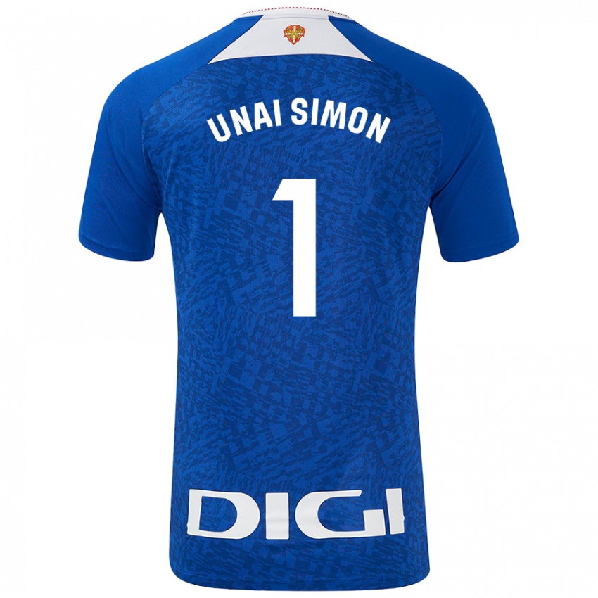 Niño Camiseta Unai Simón #1 Azul Real 2ª Equipación 2024/25 La Camisa Argentina