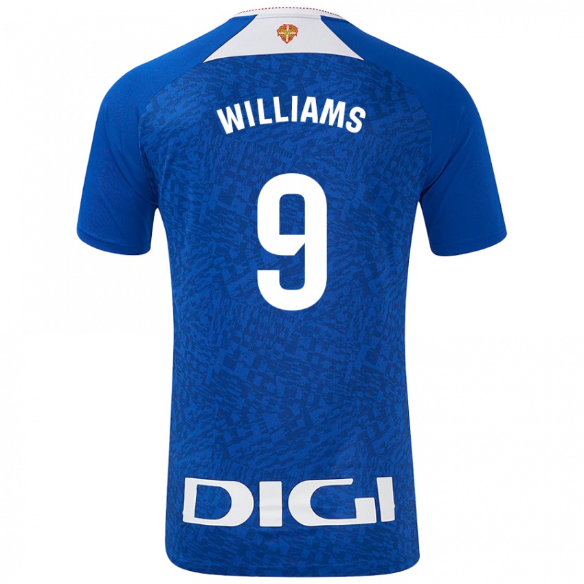 Niño Camiseta Iñaki Williams #9 Azul Real 2ª Equipación 2024/25 La Camisa Argentina