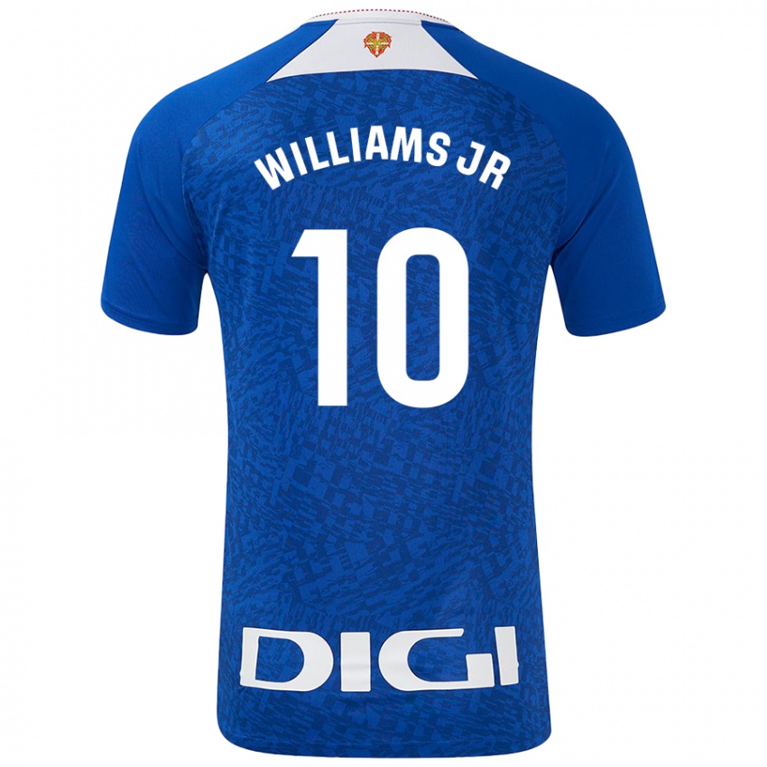 Niño Camiseta Nico Williams #10 Azul Real 2ª Equipación 2024/25 La Camisa Argentina