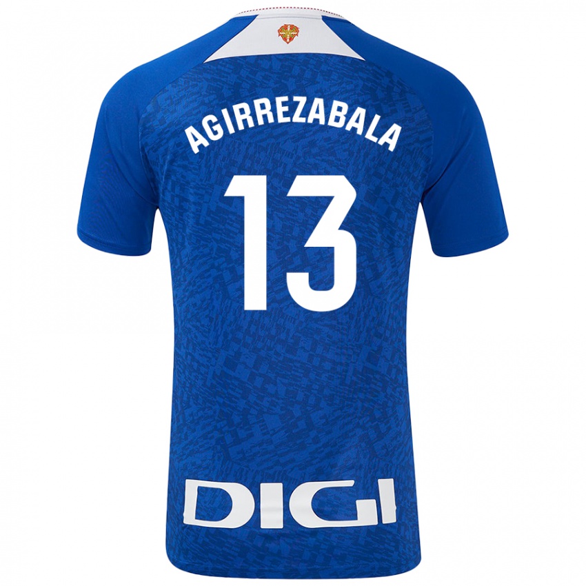 Niño Camiseta Julen Agirrezabala #13 Azul Real 2ª Equipación 2024/25 La Camisa Argentina