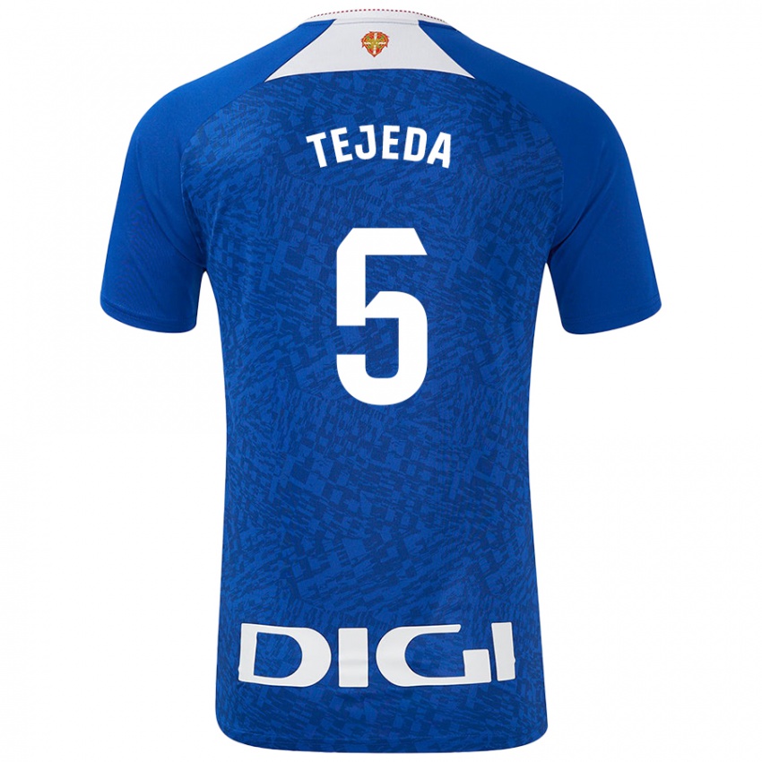 Niño Camiseta Diego Tejeda #5 Azul Real 2ª Equipación 2024/25 La Camisa Argentina