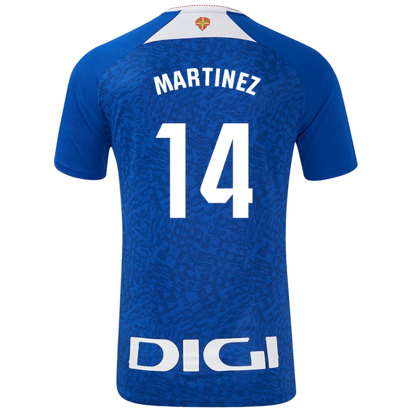 Niño Camiseta Pablo Martínez #14 Azul Real 2ª Equipación 2024/25 La Camisa Argentina