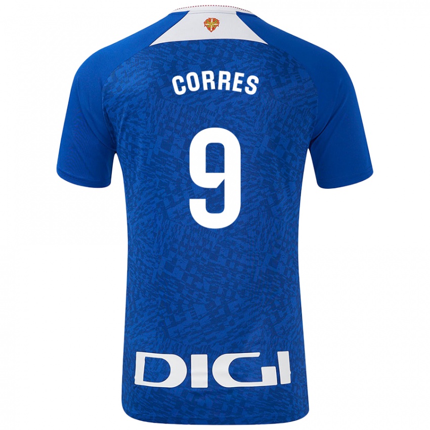 Niño Camiseta Yulema Corres #9 Azul Real 2ª Equipación 2024/25 La Camisa Argentina