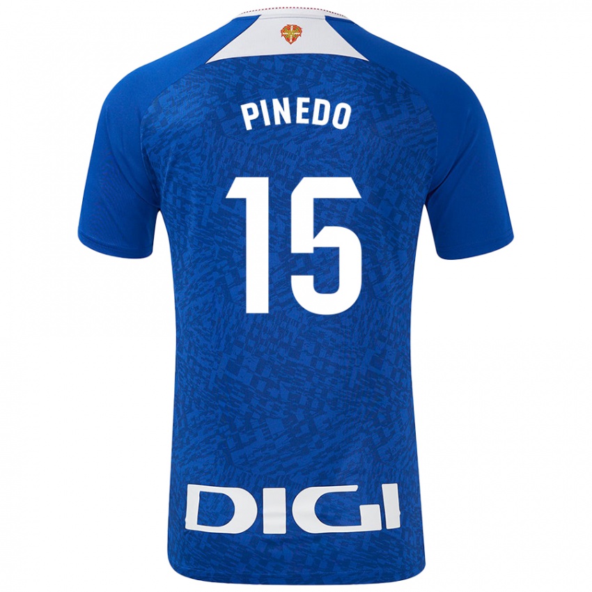 Niño Camiseta Clara Pinedo Castresana #15 Azul Real 2ª Equipación 2024/25 La Camisa Argentina