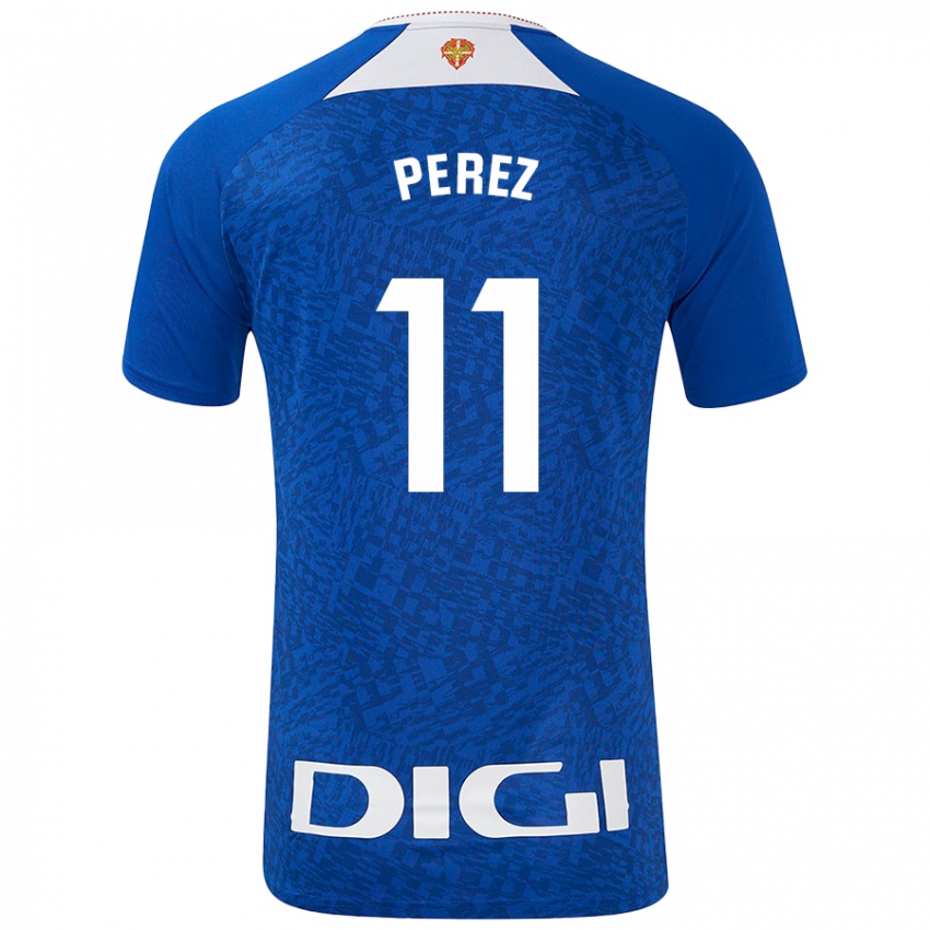 Niño Camiseta Adrián Pérez #11 Azul Real 2ª Equipación 2024/25 La Camisa Argentina