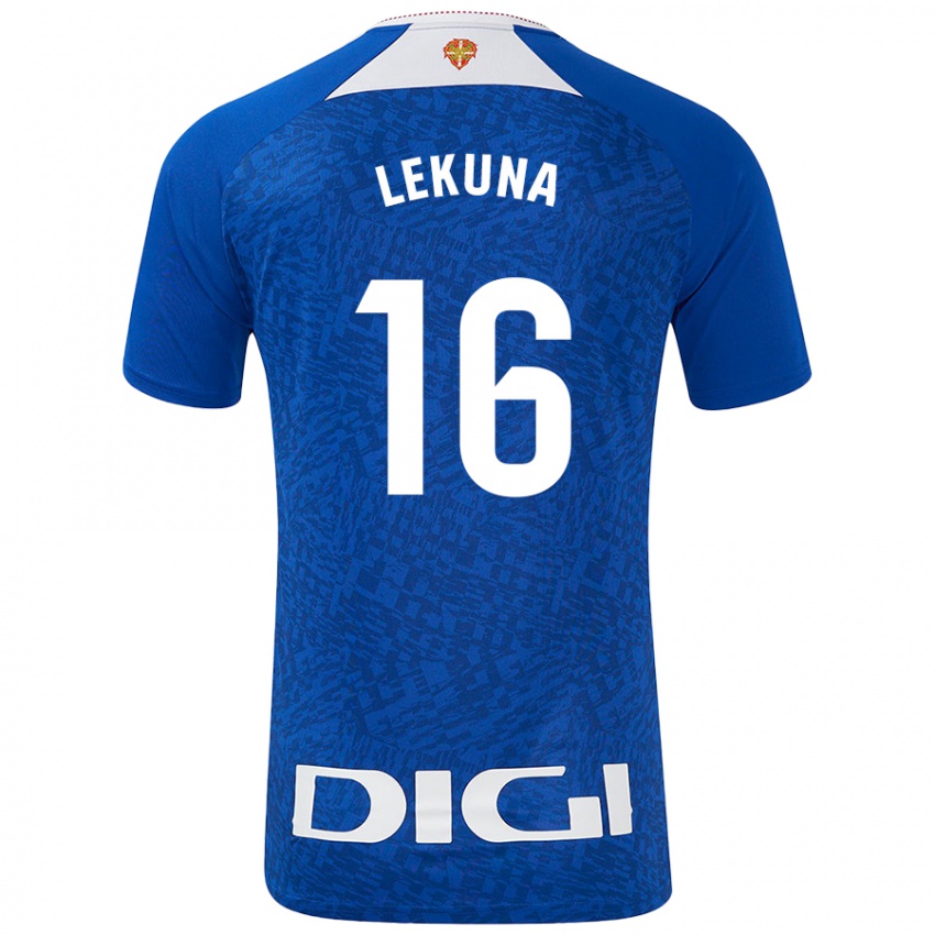 Niño Camiseta Adrián Lekuna #16 Azul Real 2ª Equipación 2024/25 La Camisa Argentina