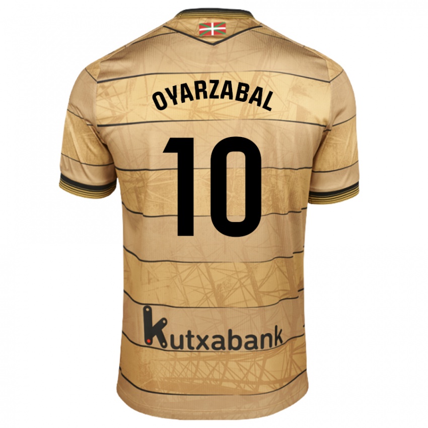 Niño Camiseta Mikel Oyarzabal #10 Marrón 2ª Equipación 2024/25 La Camisa Argentina