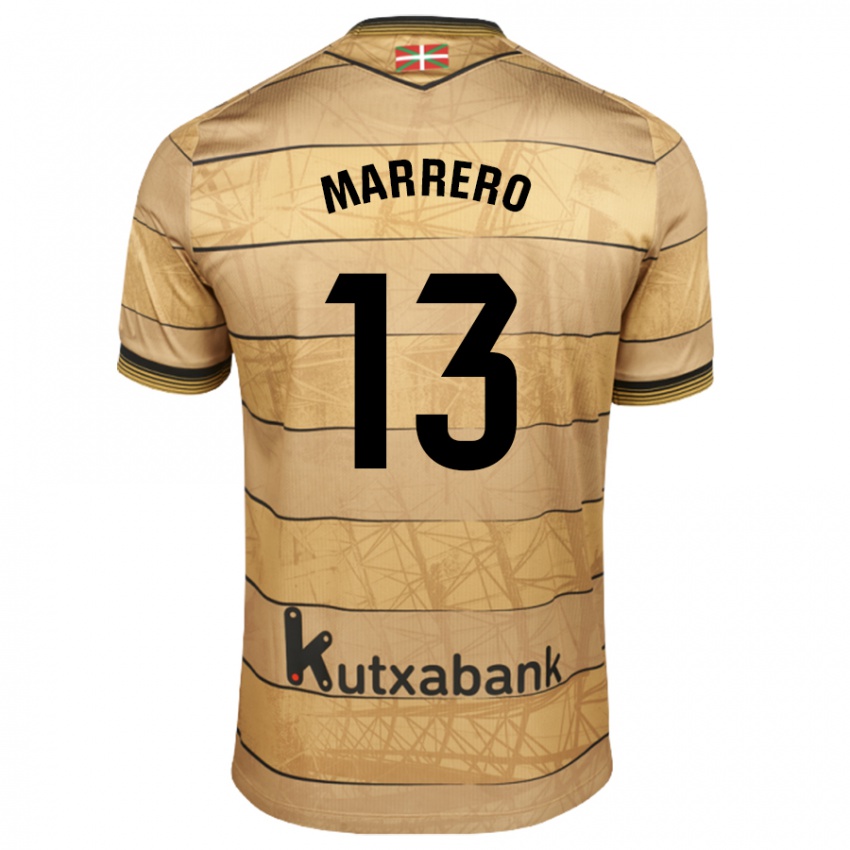 Niño Camiseta Unai Marrero #13 Marrón 2ª Equipación 2024/25 La Camisa Argentina