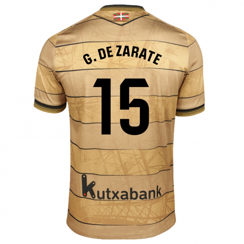 Niño Camiseta Urko González De Zarate #15 Marrón 2ª Equipación 2024/25 La Camisa Argentina