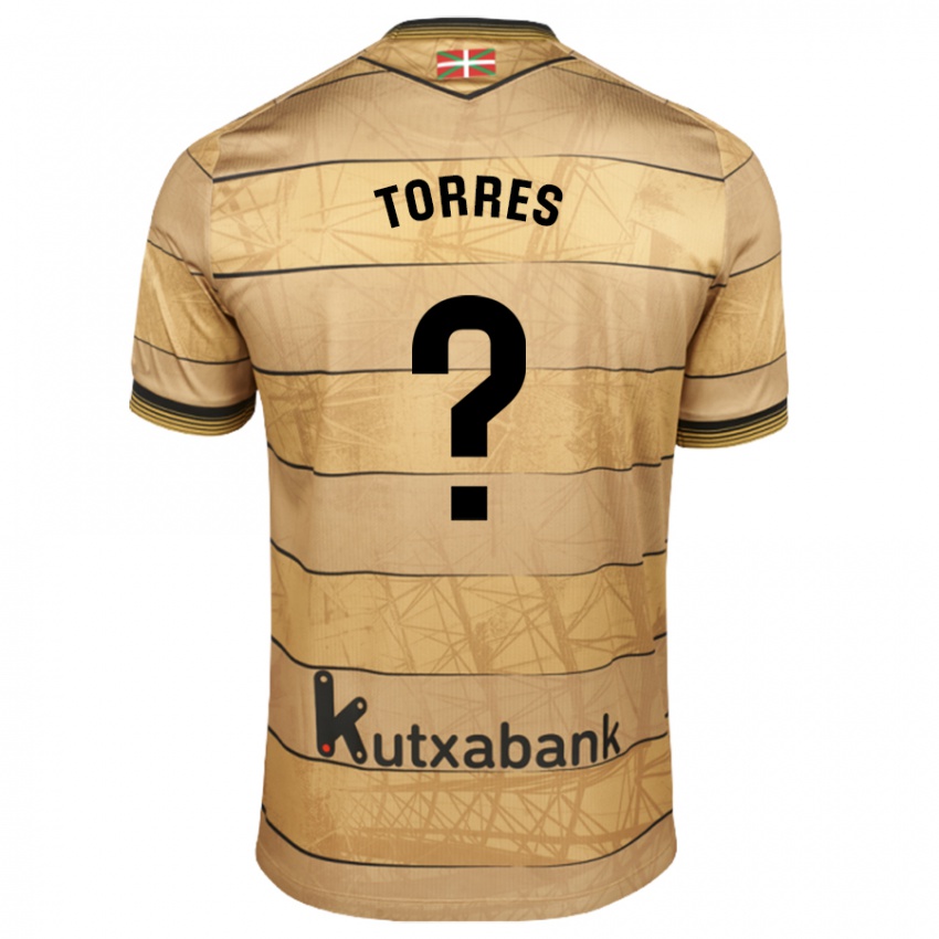 Niño Camiseta Domenic Torres #0 Marrón 2ª Equipación 2024/25 La Camisa Argentina