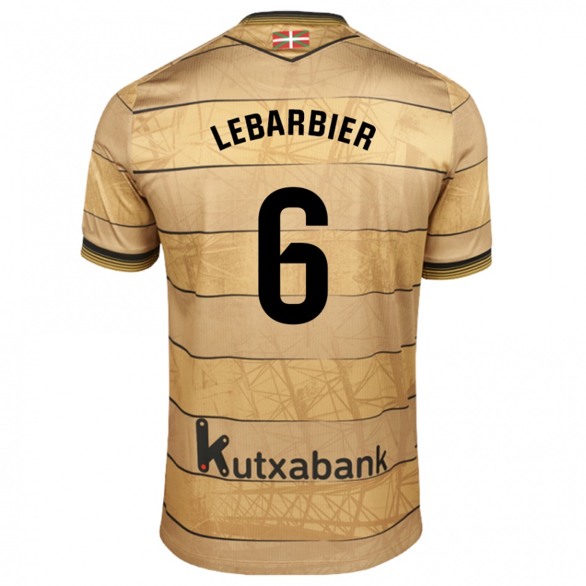 Niño Camiseta Alex Lebarbier #6 Marrón 2ª Equipación 2024/25 La Camisa Argentina