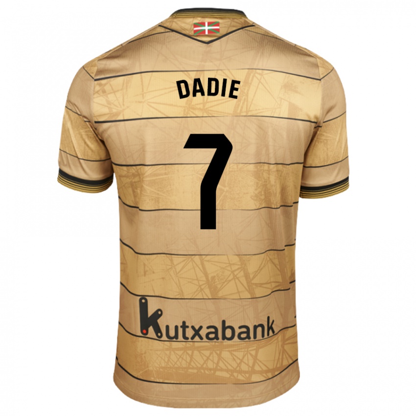 Niño Camiseta Alberto Dadie #7 Marrón 2ª Equipación 2024/25 La Camisa Argentina