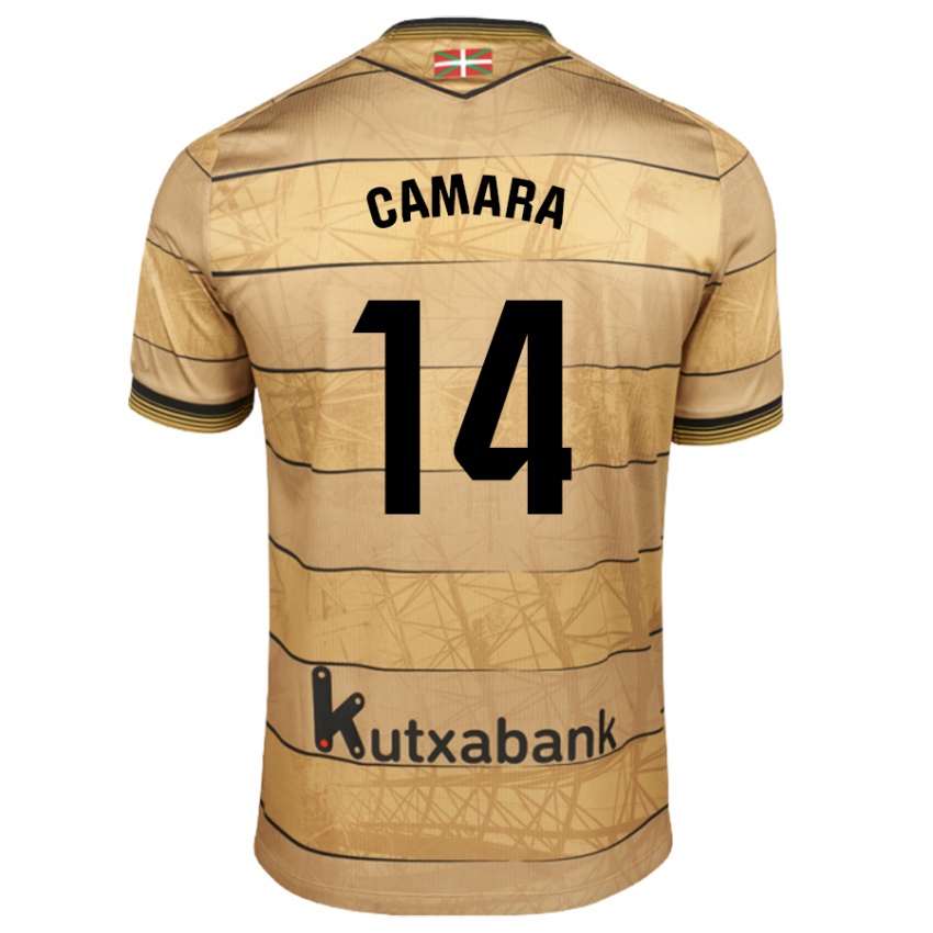 Niño Camiseta Ibra Cámara #14 Marrón 2ª Equipación 2024/25 La Camisa Argentina