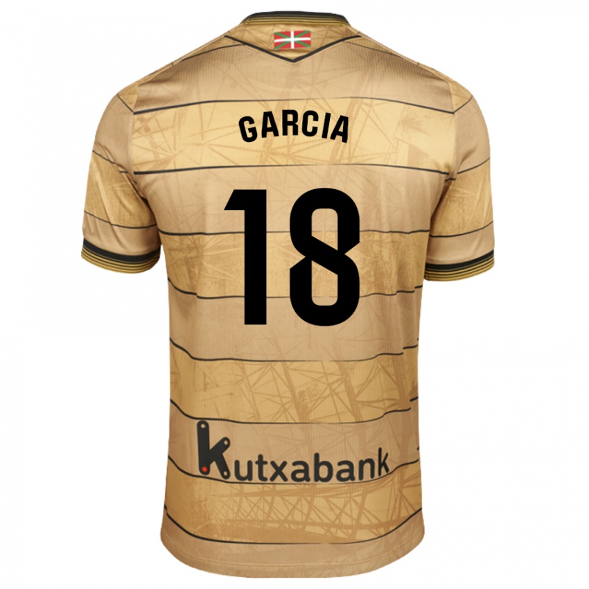 Niño Camiseta Eder García #18 Marrón 2ª Equipación 2024/25 La Camisa Argentina