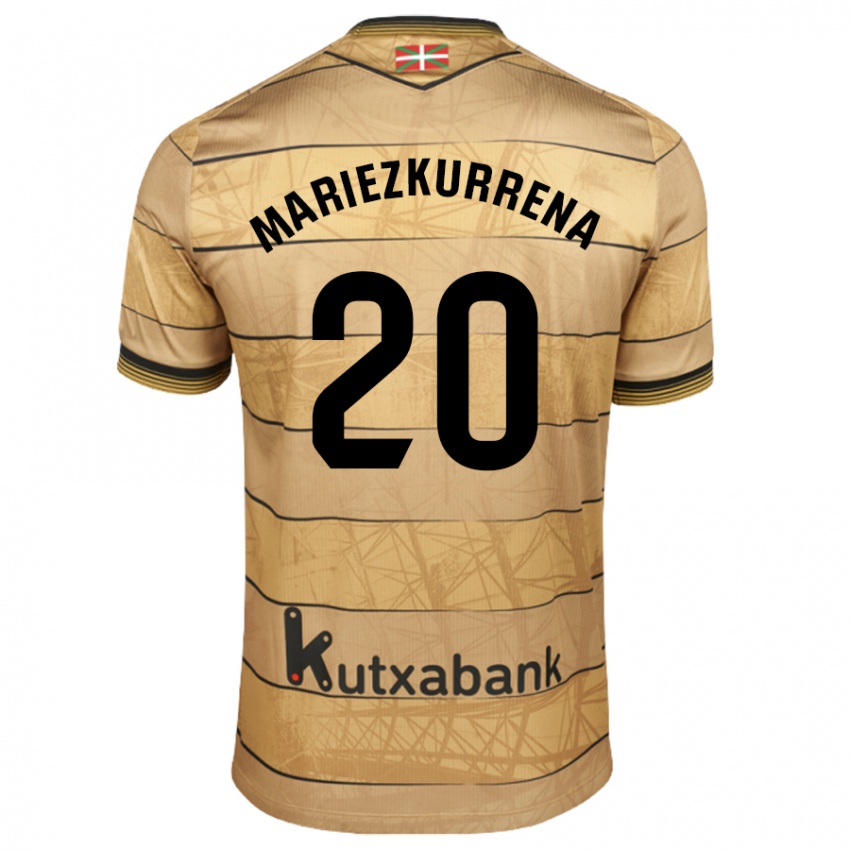 Niño Camiseta Arkaitz Mariezkurrena #20 Marrón 2ª Equipación 2024/25 La Camisa Argentina