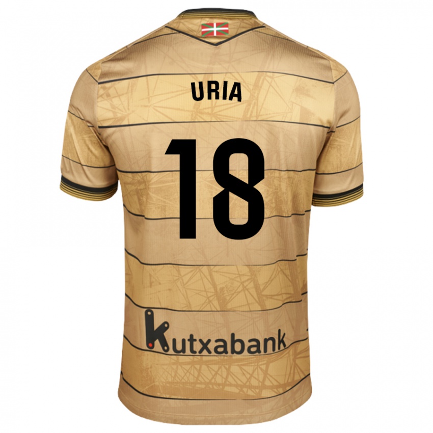 Niño Camiseta Mirari Uria Gabilondo #18 Marrón 2ª Equipación 2024/25 La Camisa Argentina