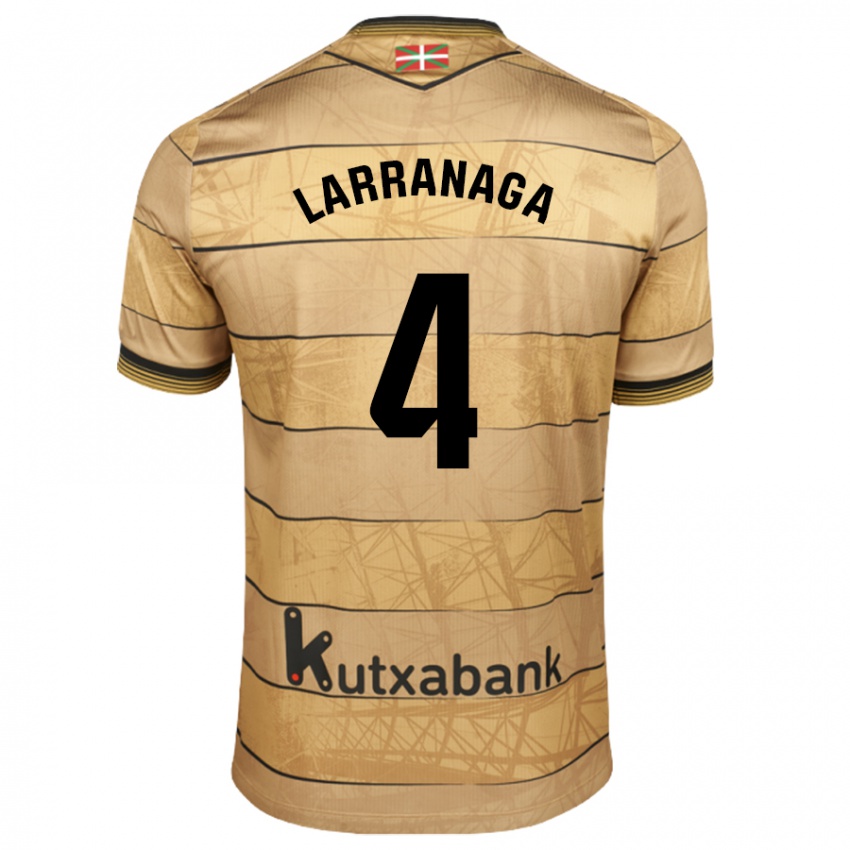 Niño Camiseta Aitor Larrañaga #4 Marrón 2ª Equipación 2024/25 La Camisa Argentina