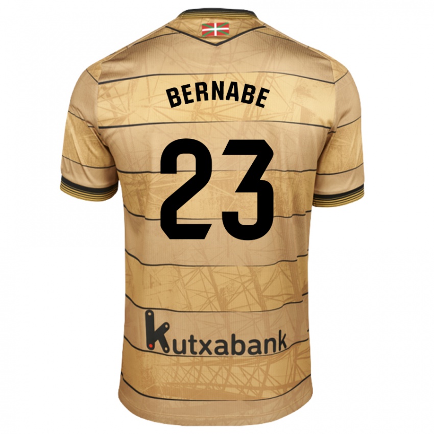 Niño Camiseta Alejandra Bernabé De Santiago #23 Marrón 2ª Equipación 2024/25 La Camisa Argentina