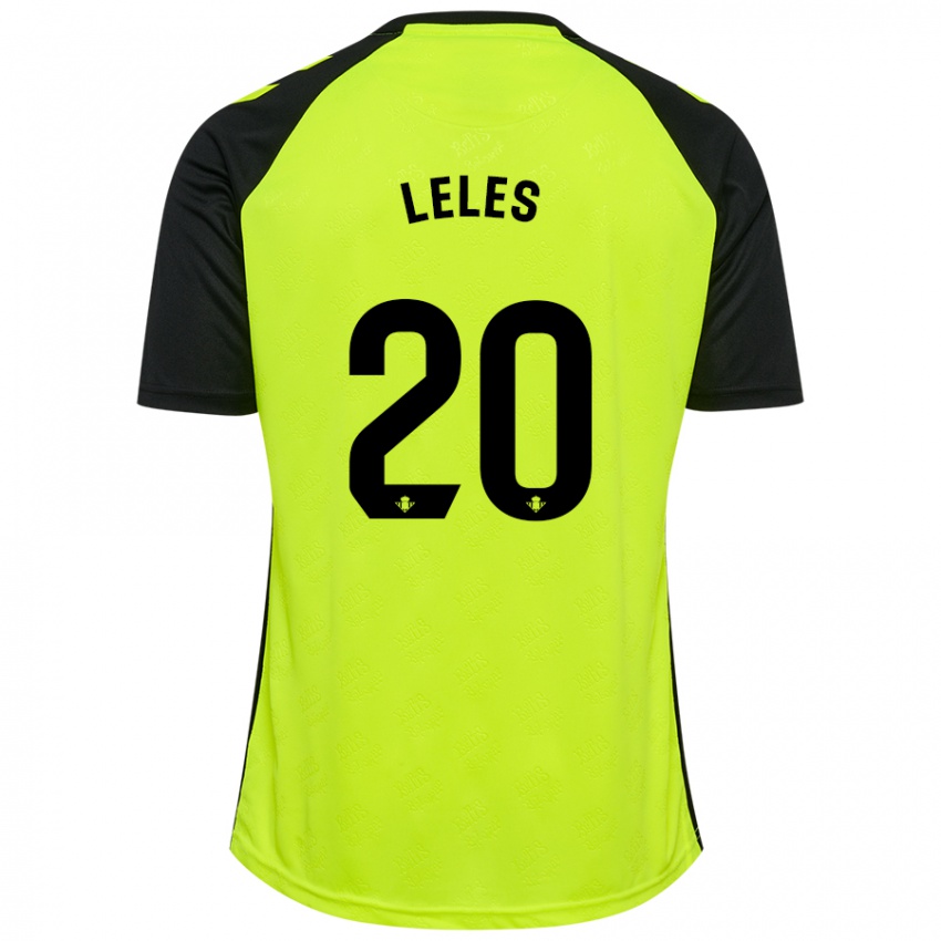 Niño Camiseta María De Los Ángeles Carrión Egido #20 Amarillo Fluorescente Negro 2ª Equipación 2024/25 La Camisa Argentina