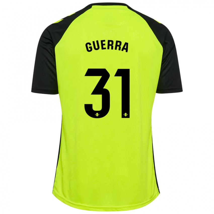 Niño Camiseta Ana Guerra Morcillo #31 Amarillo Fluorescente Negro 2ª Equipación 2024/25 La Camisa Argentina