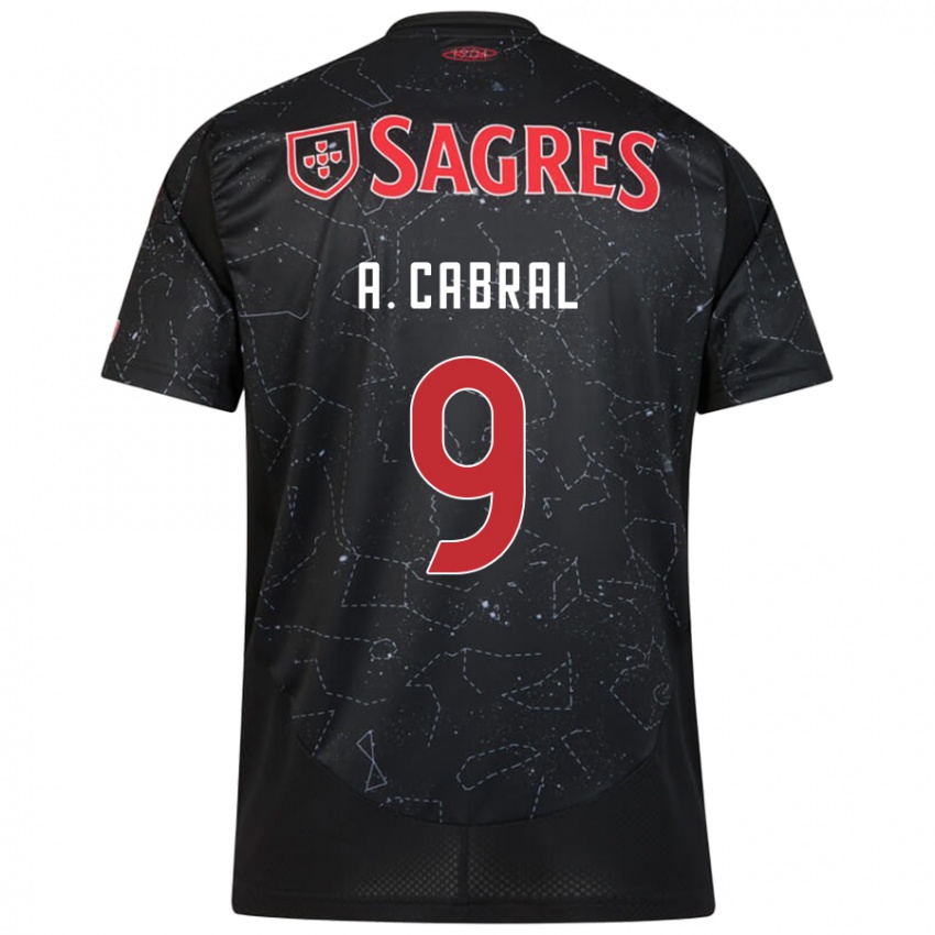 Niño Camiseta Arthur Cabral #9 Negro Rojo 2ª Equipación 2024/25 La Camisa Argentina