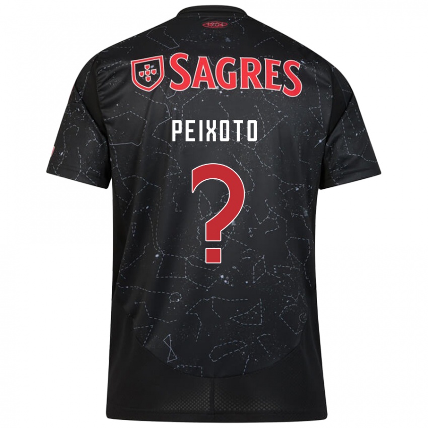 Niño Camiseta Guilherme Peixoto #0 Negro Rojo 2ª Equipación 2024/25 La Camisa Argentina