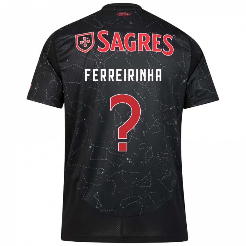 Niño Camiseta Afonso Ferreirinha #0 Negro Rojo 2ª Equipación 2024/25 La Camisa Argentina