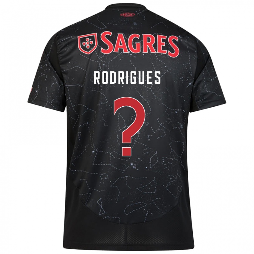 Niño Camiseta Miguel Rodrigues #0 Negro Rojo 2ª Equipación 2024/25 La Camisa Argentina