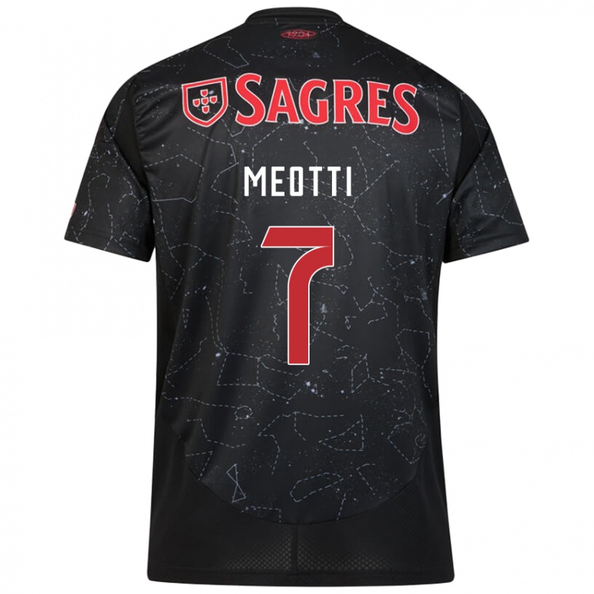 Niño Camiseta Carlos Meotti #7 Negro Rojo 2ª Equipación 2024/25 La Camisa Argentina