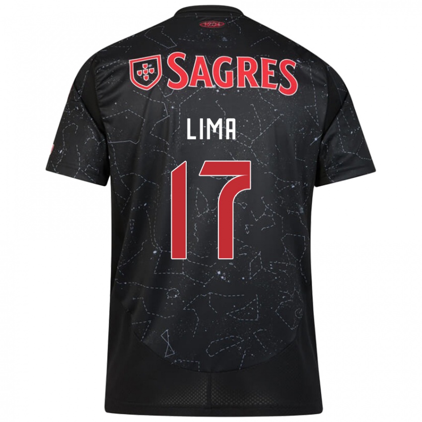 Niño Camiseta Ivan Lima #17 Negro Rojo 2ª Equipación 2024/25 La Camisa Argentina