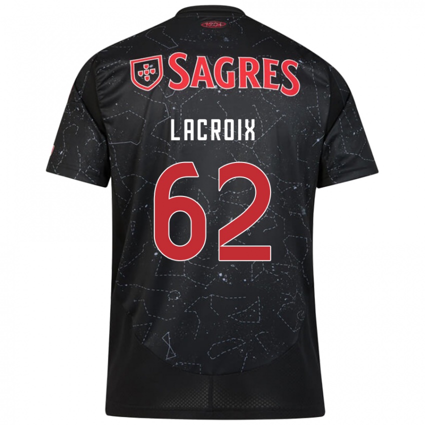 Niño Camiseta Lenny Lacroix #62 Negro Rojo 2ª Equipación 2024/25 La Camisa Argentina