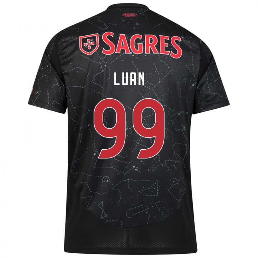 Niño Camiseta Luan #99 Negro Rojo 2ª Equipación 2024/25 La Camisa Argentina