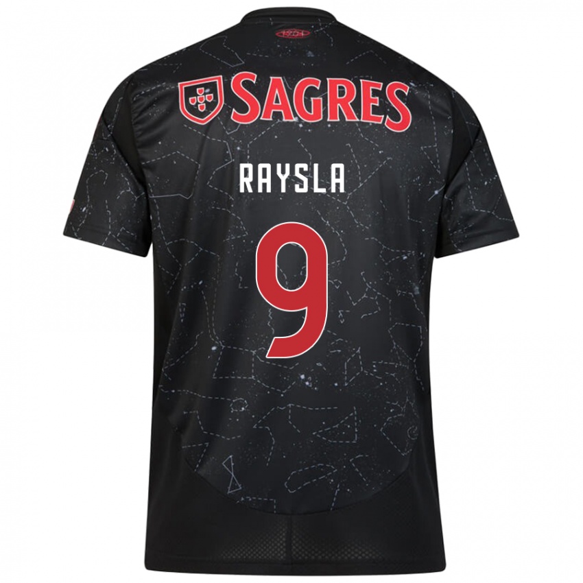 Niño Camiseta Nycole Raysla #9 Negro Rojo 2ª Equipación 2024/25 La Camisa Argentina