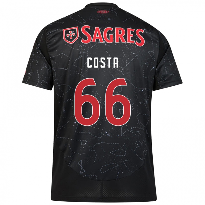 Niño Camiseta Rute Costa #66 Negro Rojo 2ª Equipación 2024/25 La Camisa Argentina