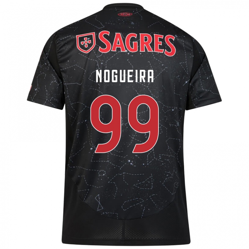 Niño Camiseta Beatriz Nogueira #99 Negro Rojo 2ª Equipación 2024/25 La Camisa Argentina