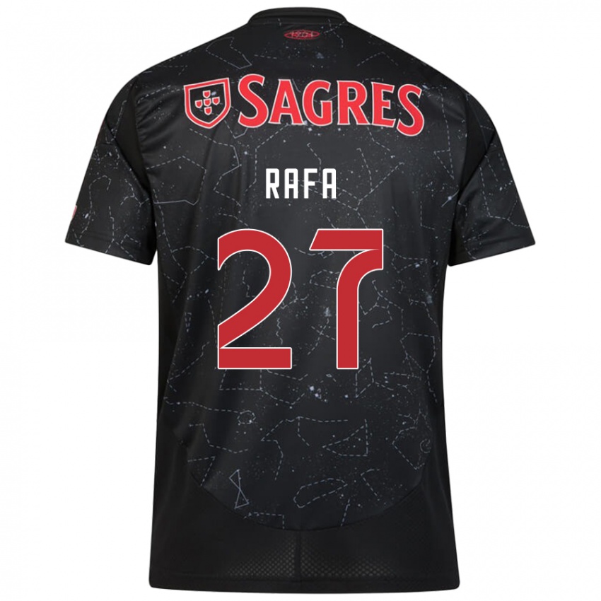 Niño Camiseta Rafa #27 Negro Rojo 2ª Equipación 2024/25 La Camisa Argentina