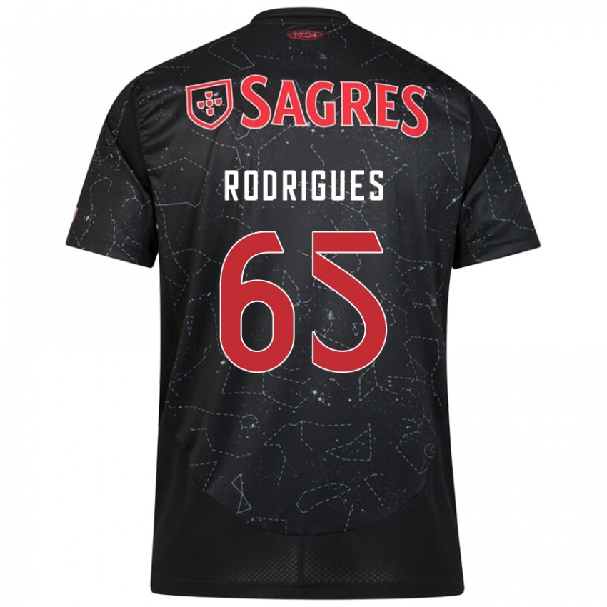 Niño Camiseta Rafael Rodrigues #65 Negro Rojo 2ª Equipación 2024/25 La Camisa Argentina