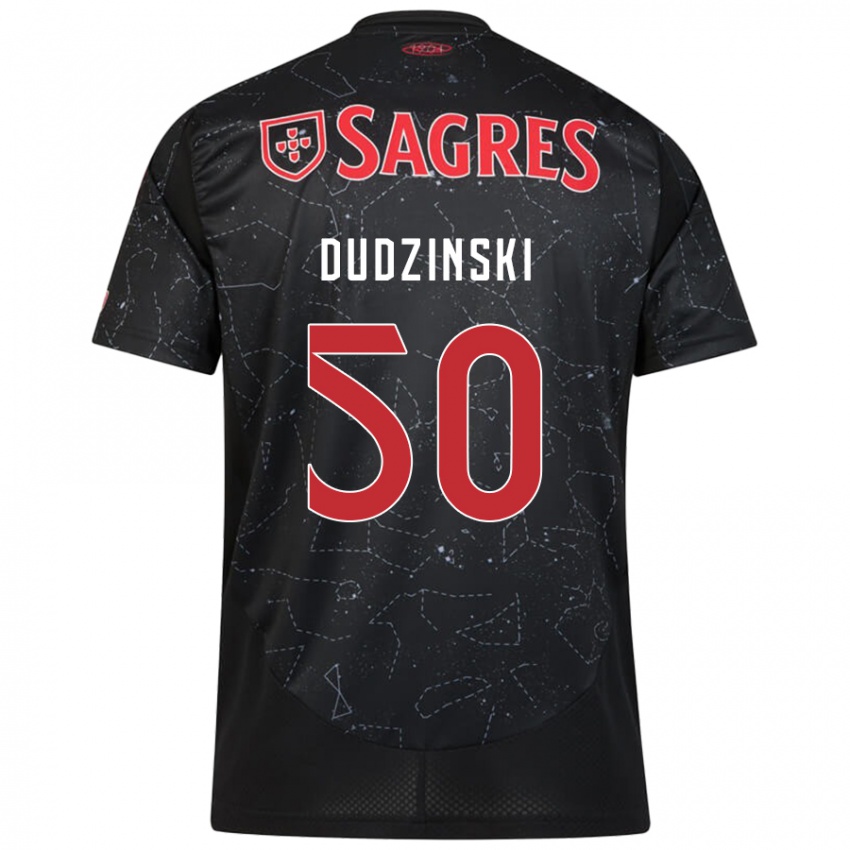 Niño Camiseta Marcel Dudzinski #50 Negro Rojo 2ª Equipación 2024/25 La Camisa Argentina