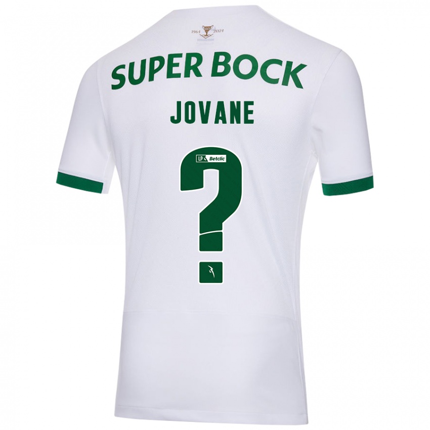 Niño Camiseta Jovane #0 Blanco Verde 2ª Equipación 2024/25 La Camisa Argentina