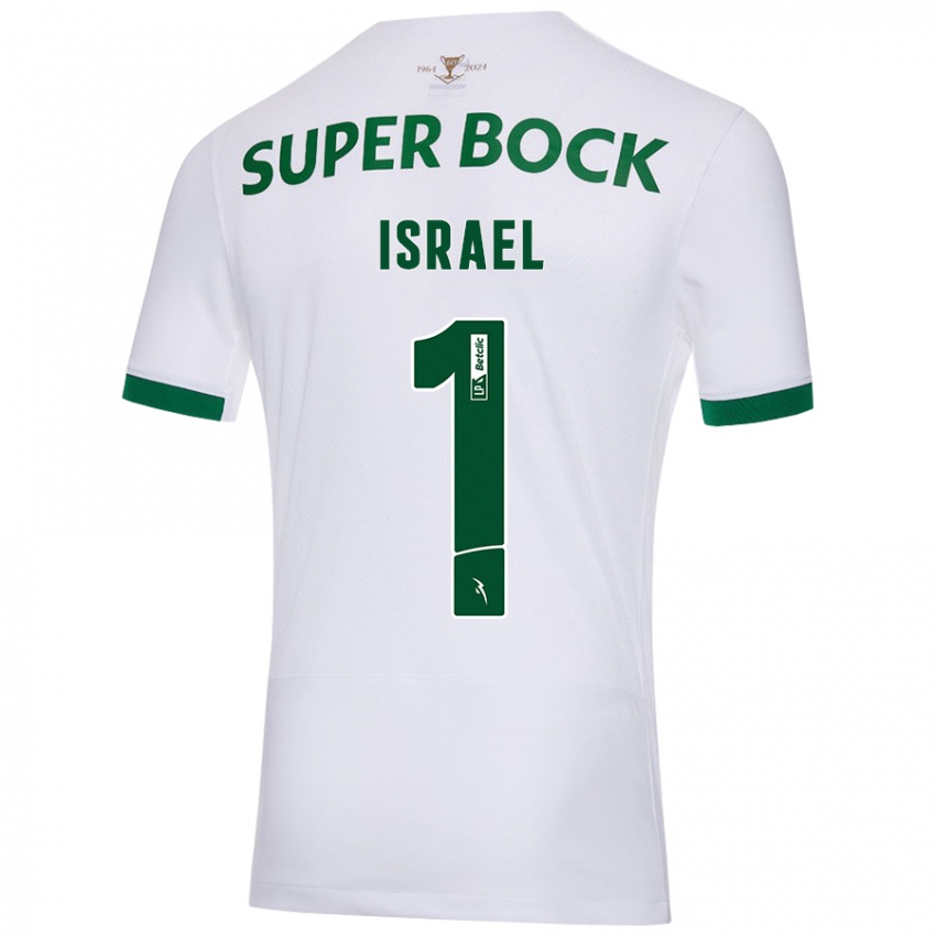 Niño Camiseta Franco Israel #1 Blanco Verde 2ª Equipación 2024/25 La Camisa Argentina