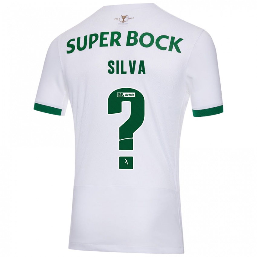 Niño Camiseta Francisco Silva #0 Blanco Verde 2ª Equipación 2024/25 La Camisa Argentina