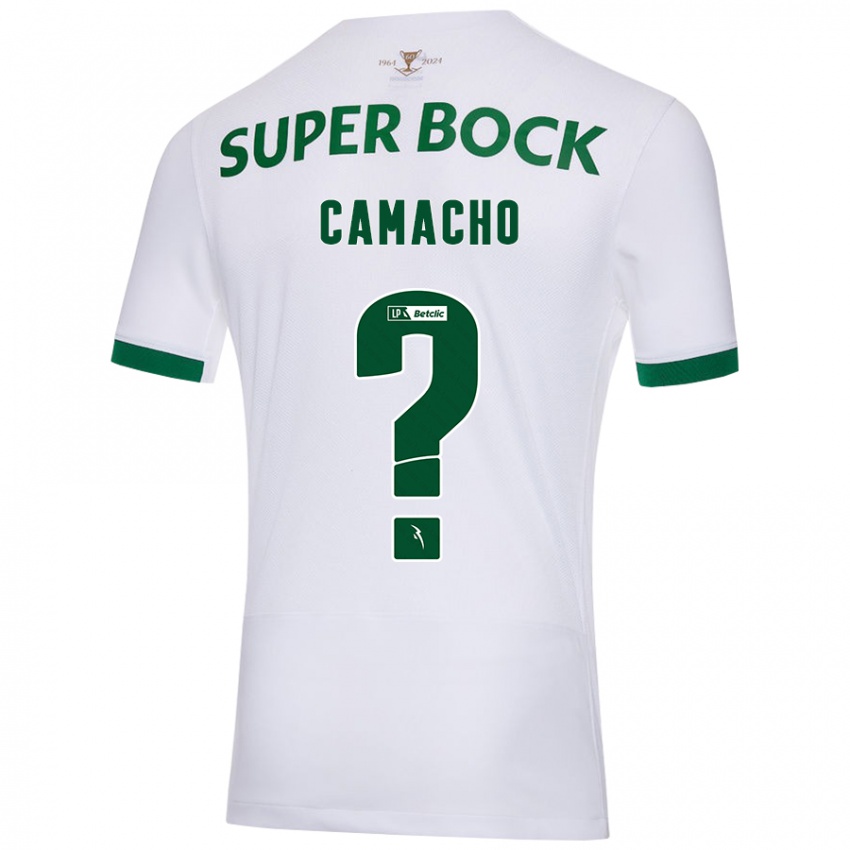 Niño Camiseta Rafael Camacho #0 Blanco Verde 2ª Equipación 2024/25 La Camisa Argentina