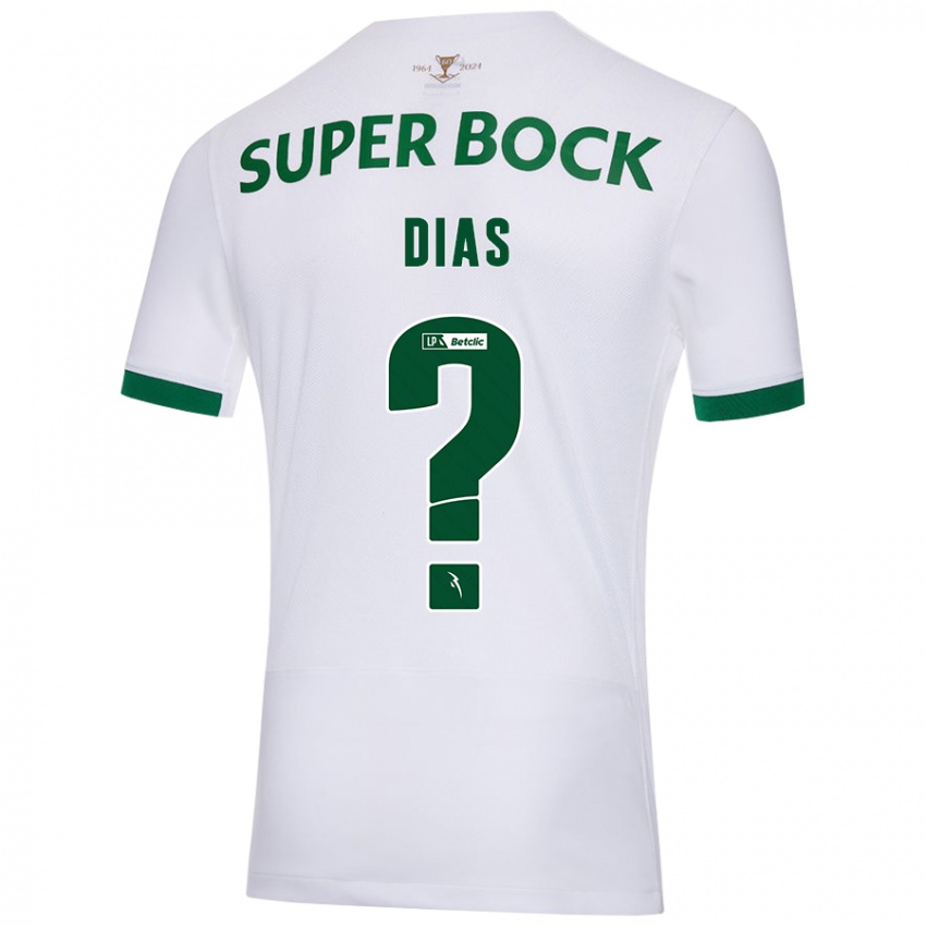 Niño Camiseta Lucas Dias #0 Blanco Verde 2ª Equipación 2024/25 La Camisa Argentina