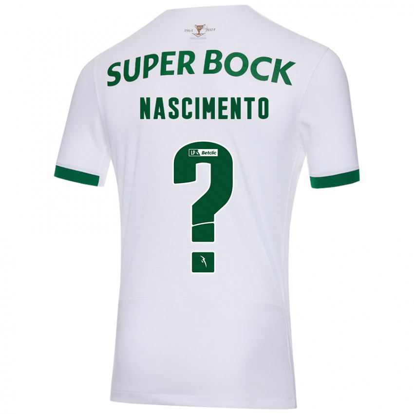 Niño Camiseta Sandro Nascimento #0 Blanco Verde 2ª Equipación 2024/25 La Camisa Argentina