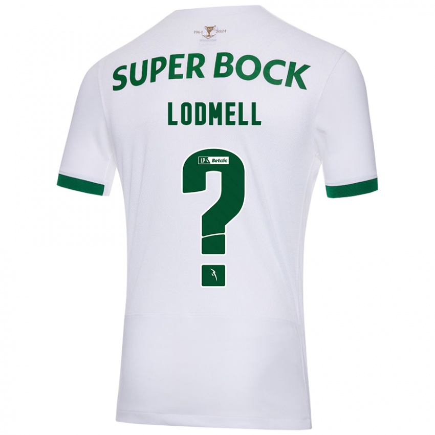 Niño Camiseta William Lodmell #0 Blanco Verde 2ª Equipación 2024/25 La Camisa Argentina