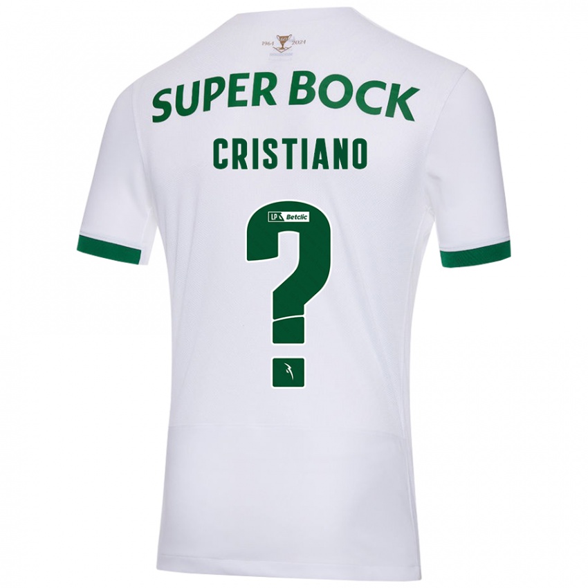 Niño Camiseta José Cristiano #0 Blanco Verde 2ª Equipación 2024/25 La Camisa Argentina