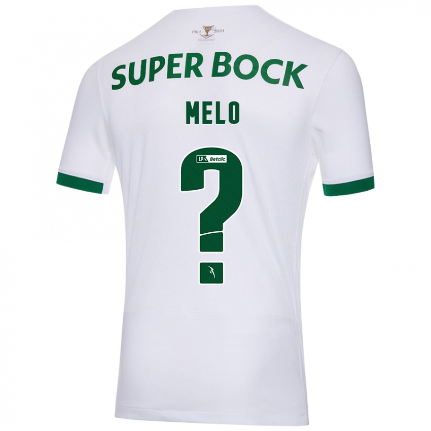 Niño Camiseta Rafael Melo #0 Blanco Verde 2ª Equipación 2024/25 La Camisa Argentina