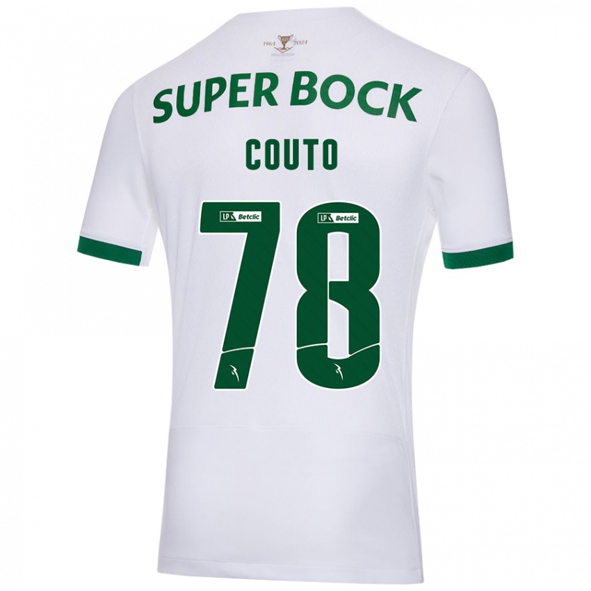 Niño Camiseta Mauro Couto #78 Blanco Verde 2ª Equipación 2024/25 La Camisa Argentina