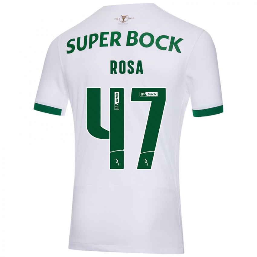 Niño Camiseta Mariana Rosa #47 Blanco Verde 2ª Equipación 2024/25 La Camisa Argentina