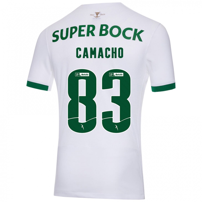 Niño Camiseta Rafael Camacho #83 Blanco Verde 2ª Equipación 2024/25 La Camisa Argentina